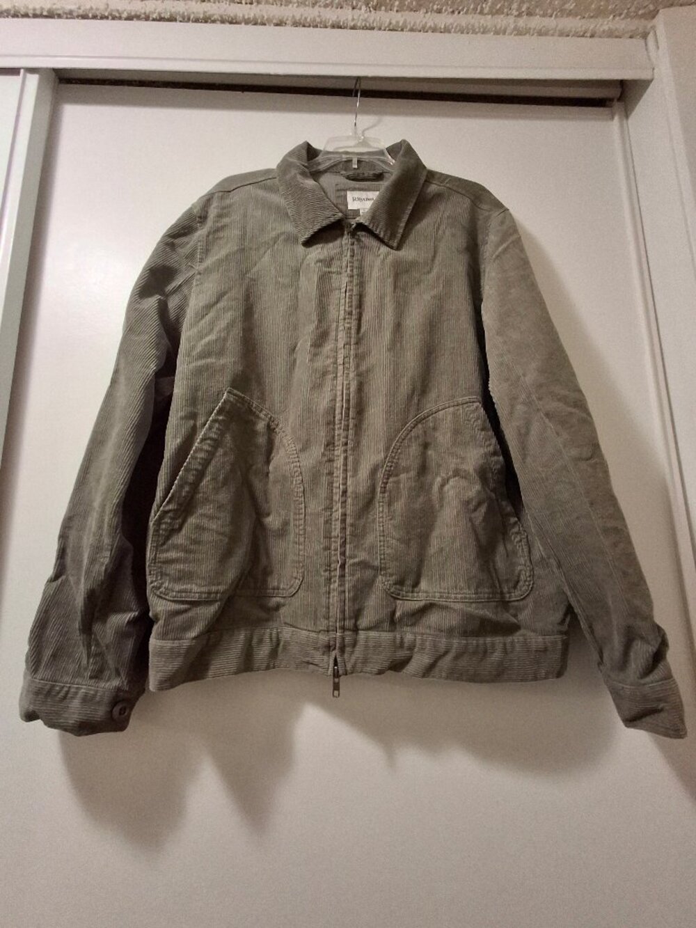 Rhythm Cord Utility Jacket, sage, sz L